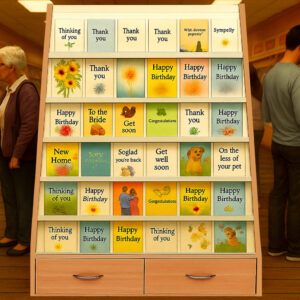 20 Tier Greeting Card Display Unit