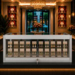 Aluminium Frame Glass Countertop Showcase
