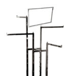 Clothes Rail Stand Header Cardholder In Position