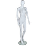 Female Abstract Mannequin Gloss White