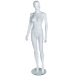 Lady Abstract Mannequin Gloss White