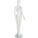 Female Egg Head Shop Mannequin Matt White