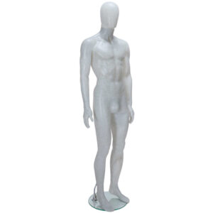 Salt & Pepper Male Mannequin Matt White