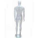 Salt & Pepper Male Mannequin Matt White Rear
