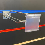 Slatwall Euro Hooks With Overarm And Ticket Holder