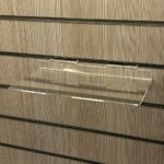 Slatwall Small Acrylic Shelf Shop Fitting