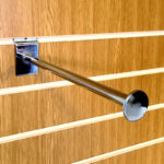 Slatwall Straight Arm Round Shop Fitting