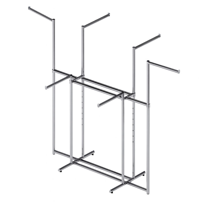 Clothes Rail Display Stand - 6 Straight Arms