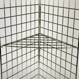 Gridwall Triangular Corner Shelf for Shop Fitting