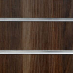 Dark Ash Slatwall Panels Close Up