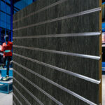 Jet Oak Slatwall Panels