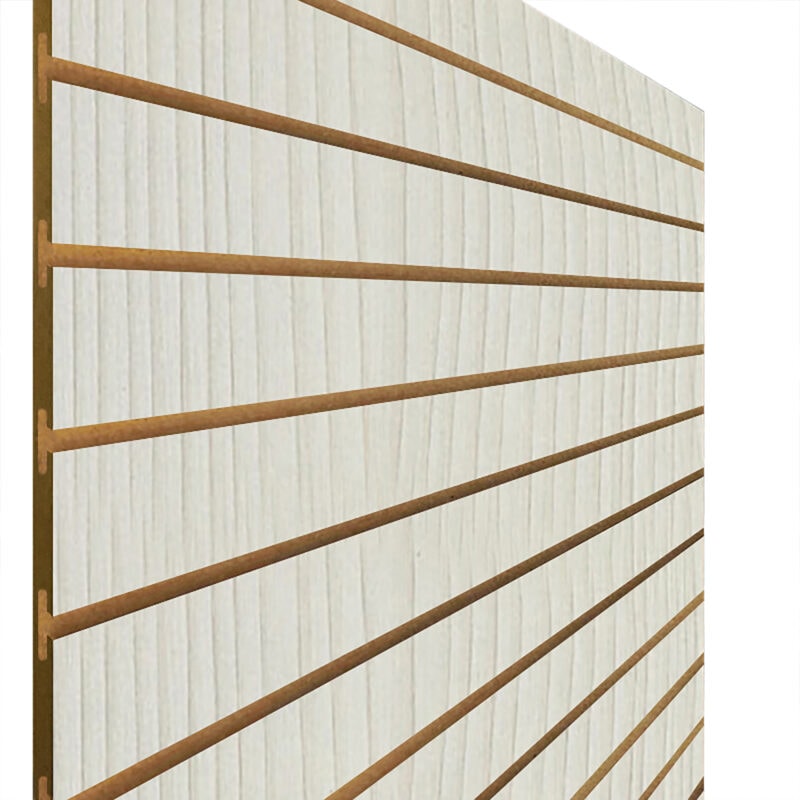 Pino White Slatwall Panels