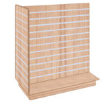 T-Shaped Slatwall Gondola Unit - Aurora Oak