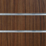 Walnut Slatwall Panels Close Up