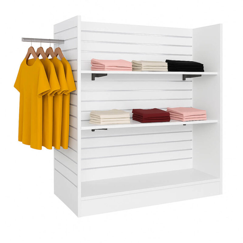 Large White H Shaped Gondolas Flat Pack