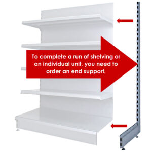 Retail Wall Shelving End Support