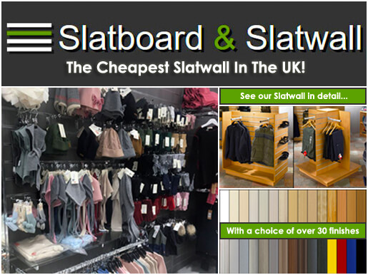Slatboard & Slatwall - Uni-Shop Fitting Ltd Slatboard & Slatwall