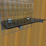Tinted Gridwall Glass Shelves
