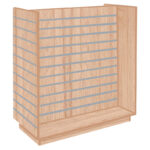 H-Shaped Slatwall Gondola Unit - Aurora Oak