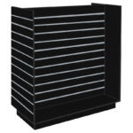 H-Shaped Slatwall Gondola Unit - Black