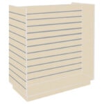 H-Shaped Slatwall Gondola Unit - Cream