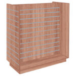 H-Shaped Slatwall Gondola Unit - Denver Oak