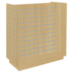 H-Shaped Slatwall Gondola Unit - Irish Maple