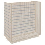 H-Shaped Slatwall Gondola Unit - Pino Beige