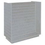 H-Shaped Slatwall Gondola Unit - Silver