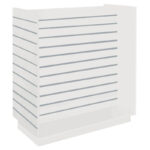 H-Shaped Slatwall Gondola Unit - White