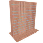 Slimline Slatwall Gondola Display Island - Denver Oak