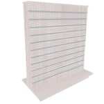 Slimline Slatwall Gondola Display Island - Pino Beige