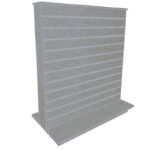 Slimline Slatwall Gondola Display Island - Silver