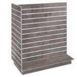 T-Shaped Slatwall Gondola Unit - Concrete
