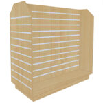 Tombstone H-Shaped Slatwall Gondola Unit - Irish Maple
