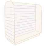 Tombstone H-Shaped Slatwall Gondola Unit - Cream