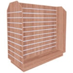 Tombstone H-Shaped Slatwall Gondola Unit - Denver Oak