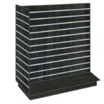 T-Shaped Slatwall Gondola Unit - Jet Oak