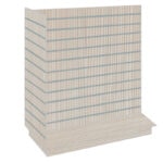 T-Shaped Slatwall Gondola Unit - Pino Beige
