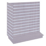 T-Shaped Slatwall Gondola Unit - Pino Grey