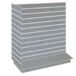 T-Shaped Slatwall Gondola Unit - Silver