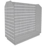 Tombstone H-Shaped Slatwall Gondola Unit - Pino Grey