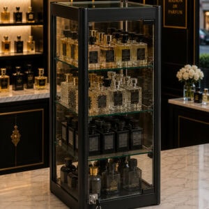 Countertop Glass Showcase Black (Large)